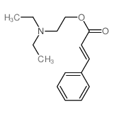 2-diethylaminoethyl (E)-3-phenylprop-2-enoate structure