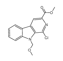 methyl 1-chloro-N-(methoxymethyl)pyrido[3,4-b]indole-3-carboxylate结构式