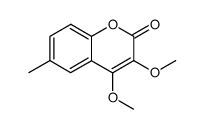 3,4-dimethoxy-6-methyl-coumarin结构式