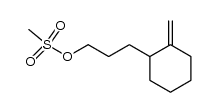 3-(2-methylenecyclohexyl)propyl methanesulfonate结构式