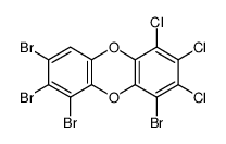 4,6,7,8-tetrabromo-1,2,3-trichlorodibenzo-p-dioxin结构式