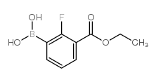 2-fluoro-3-(ethoxycarbonyl)phenylboronic acid Structure