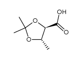 1,3-Dioxolane-4-carboxylicacid,2,2,5-trimethyl-,(4R-trans)-(9CI)结构式