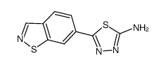 5-(benzo[d]isothiazol-6-yl)-1,3,4-thiadiazol-2-amine Structure