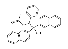 (R)-1,1-Di-2-naphthyl-2-phenyl-1,2-ethandiol-2-acetat结构式