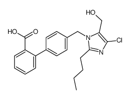 2-[4-[[2-butyl-4-chloro-5-(hydroxymethyl)imidazol-1-yl]methyl]phenyl]benzoic acid结构式