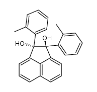 1,2-dihydroxy-1,2-bis(2-methylphenyl)acenaphthene结构式