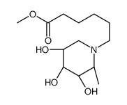 methyl 6-[(2S,3R,4S,5R)-3,4,5-trihydroxy-2-methylpiperidin-1-yl]hexanoate Structure