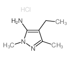 4-Ethyl-2,5-dimethyl-2H-pyrazol-3-ylamine hydrochloride Structure