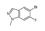 5-溴-6-氟-1-甲基-1H-吲唑结构式
