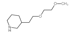 3-[2-(2-Methoxyethoxy)ethyl]piperidine Structure