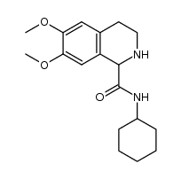 N-cyclohexyl-6,7-dimethoxy-1,2,3,4-tetrahydroisoquinoline-1-carboxamide Structure