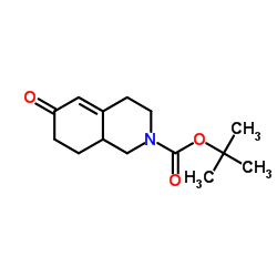 2-Methyl-2-propanyl 6-oxo-3,4,6,7,8,8a-hexahydro-2(1H)-isoquinolinecarboxylate Structure