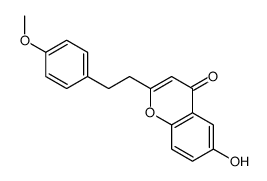 6-hydroxy-2-(2-(4'-methoxyphenyl)ethyl)chromone structure