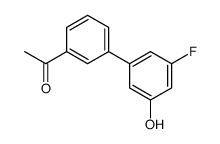 1-[3-(3-fluoro-5-hydroxyphenyl)phenyl]ethanone Structure