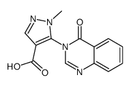 1-methyl-5-(4-oxoquinazolin-3-yl)pyrazole-4-carboxylic acid Structure