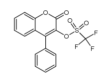 2-oxo-4-phenyl-2H-chromen-3-yl trifluoromethanesulfonate Structure