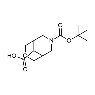 7-(叔丁氧羰基)-3-氧杂-7-氮杂双环[3.3.1]壬烷-9-羧酸结构式