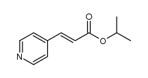 isopropyl 3-(4-pyridinyl)-propenoate结构式