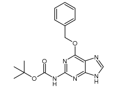 tert-butyl (6-(benzyloxy)-9H-purin-2-yl)carbamate Structure