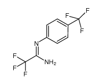 2,2,2-trifluoro-N'-(4-(trifluoromethyl)phenyl)acetamidine结构式