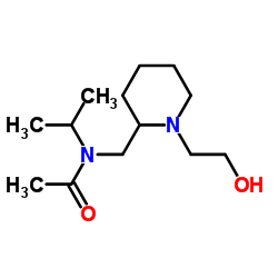 N-{[1-(2-Hydroxyethyl)-2-piperidinyl]methyl}-N-isopropylacetamide结构式