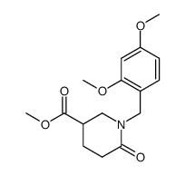 1-(2,4-dimethoxybenzyl)-6-oxopiperidine-3-carboxylic acid methyl ester结构式