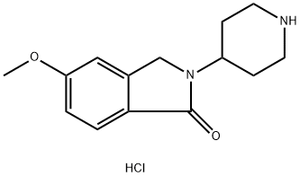 5-Methoxy-2-(piperidin-4-yl)-2,3-dihydro-1H-isoindol-1-one hydrochloride Structure