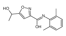 N-(2,6-dimethylphenyl)-5-(1-hydroxyethyl)-1,2-oxazole-3-carboxamide结构式