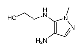 Ethanol,2-[(4-amino-1-methyl-1H-pyrazol-5-yl)amino]- Structure