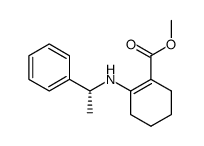 2-((R)-1-Phenyl-ethylamino)-cyclohex-1-enecarboxylic acid methyl ester结构式