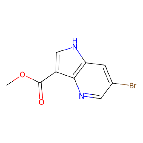 methyl 6-bromo-1H-pyrrolo[3,2-b]pyridine-3-carboxylate Structure