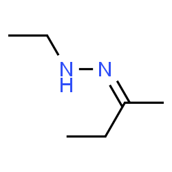 2-Butanone ethyl hydrazone structure