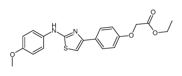 ethyl 2-[4-[2-[(4-methoxyphenyl)amino]-1,3-thiazol-4-yl]phenoxy]acetat e picture