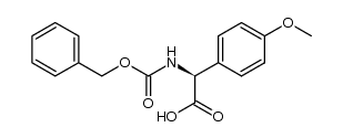 (S)-(N-benzyloxycarbonyl)-p-methoxyphenylglycine Structure