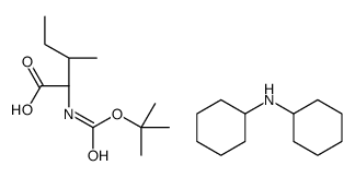 N-(tert-butoxycarbonyl)-L-isoleucine, compound with dicyclohexylamine (1:1) Structure