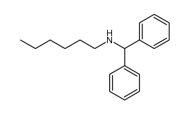 N-diphenylmethyl-hexylamine Structure