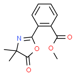 Benzoic acid,2-(4,5-dihydro-4,4-dimethyl-5-oxo-2-oxazolyl)-,methyl ester Structure
