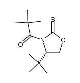 (4S)-4-tert-butyl-3-pivaloyl-1,3-oxazolidine-2-thione Structure