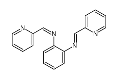 1-pyridin-2-yl-N-[2-(pyridin-2-ylmethylideneamino)phenyl]methanimine Structure