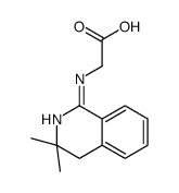 2-[(3,3-dimethyl-4H-isoquinolin-1-yl)amino]acetic acid结构式