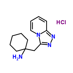 [1-([1,2,4]triazolo[4,3-a]pyridin-3-ylmethyl)cyclohexyl]amine hydrochloride结构式