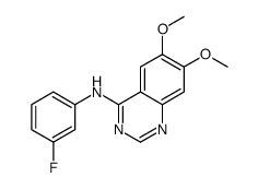 N-(3-FLUOROPHENYL)-6,7-DIMETHOXY-4-QUINAZOLINAMINE Structure