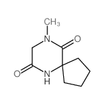 6,9-Diazaspiro[4.5]decane-7,10-dione,9-methyl-结构式