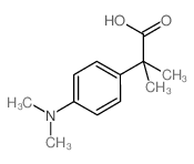 2-[4-(二甲基氨基)苯基]-2-甲基丙酸结构式