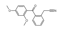 2-Cyanmethyl-2',4'-dimethoxy-benzophenon结构式