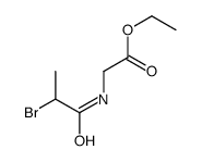 ethyl 2-(2-bromopropanoylamino)acetate结构式