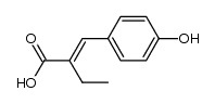 α-Ethyl-p-hydroxyzimtsaeure结构式