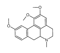 1,2,10-trimethoxy-6-methyl-5,6,6a,7-tetrahydro-4H-dibenzo[de,g]quinoline结构式