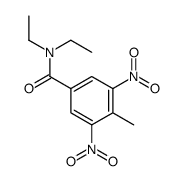 N,N-diethyl-4-methyl-3,5-dinitrobenzamide结构式